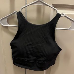 Lululemon Energy High-Neck Longline Ribbed Bra